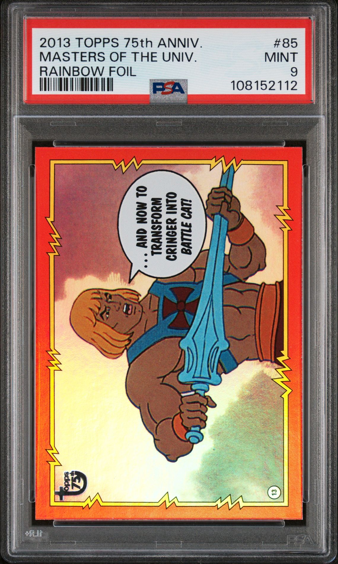 2013 Topps TOPPS 75TH ANNIVERSARY Foil #85 Masters Of The Univ. front