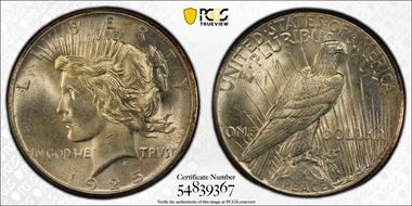 1925 $1 MS62