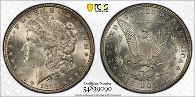 1888 $1 MS62