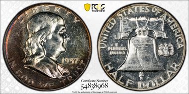 1957 50C PR58