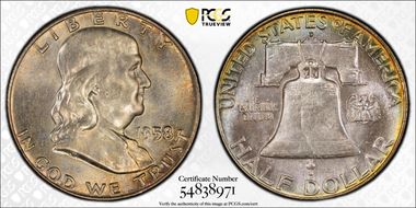 1958-D 50C MS65
