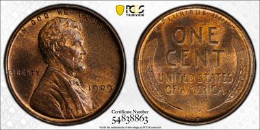 1909 VDB 1C DDO, FS-1102 MS65RB