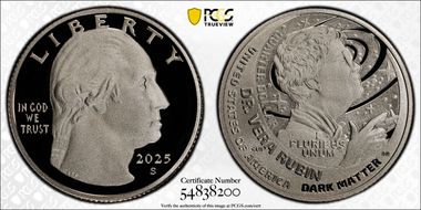 2025-S 25C Dr. Vera Rubin PR70DCAM