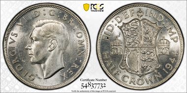 1944 1/2 Cr S-4080 MS62