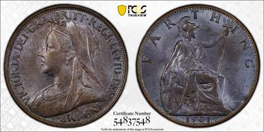 1901 1/4D S-3964 Blackened finish MS64