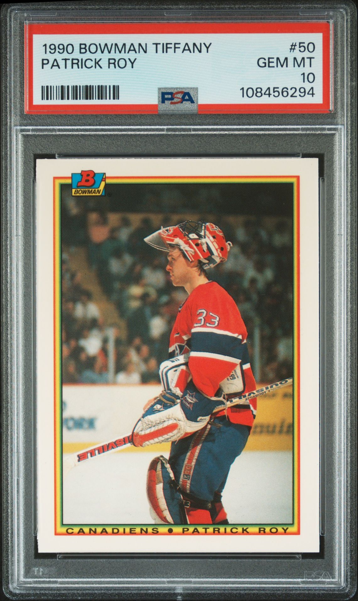 1990 Bowman BOWMAN TIFFANY #50 Patrick Roy front