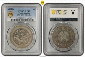 (1911) $1 LM-421A 4 Circles XF40