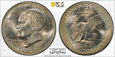 1971-D $1 MS65