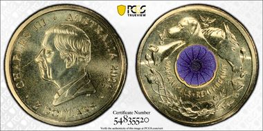 2024-C $2 War Animal Remembrance Colorized MS69