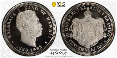 1983 AR Medal Hawaii Centennial PR68DCAM