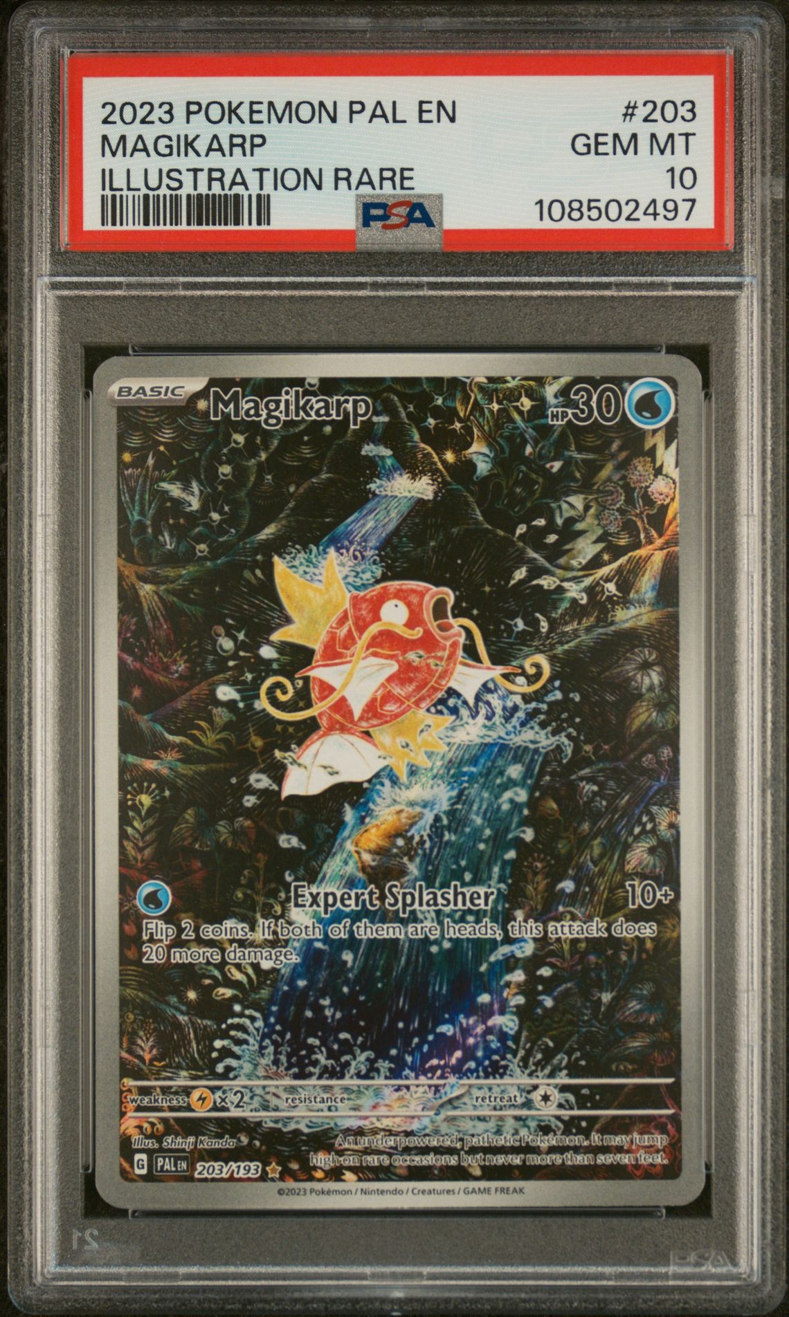 2023 Pokemon Paldea Evolved Illustration Rare #203 Magikarp front