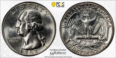 1962 25C Type B Reverse, FS-901 MS64