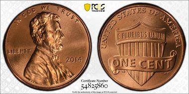 2014 1C Shield MS68RD