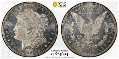1881 $1 MS64DMPL