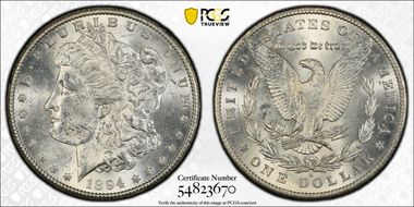 1894-S $1 MS62