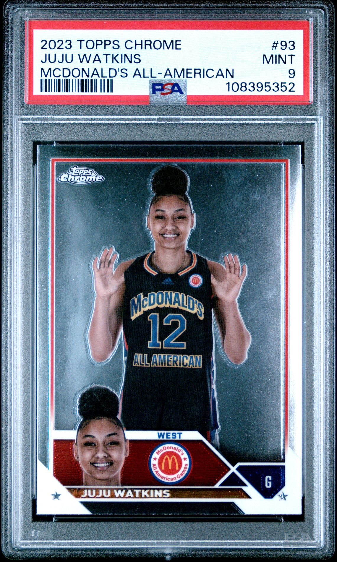 2023 Topps Chrome TOPPS CHROME MCDONALD'S ALL-AMERICAN #93 Juju Watkins front