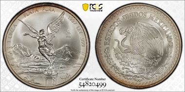 1997-Mo Onza Libertad Ag MS69