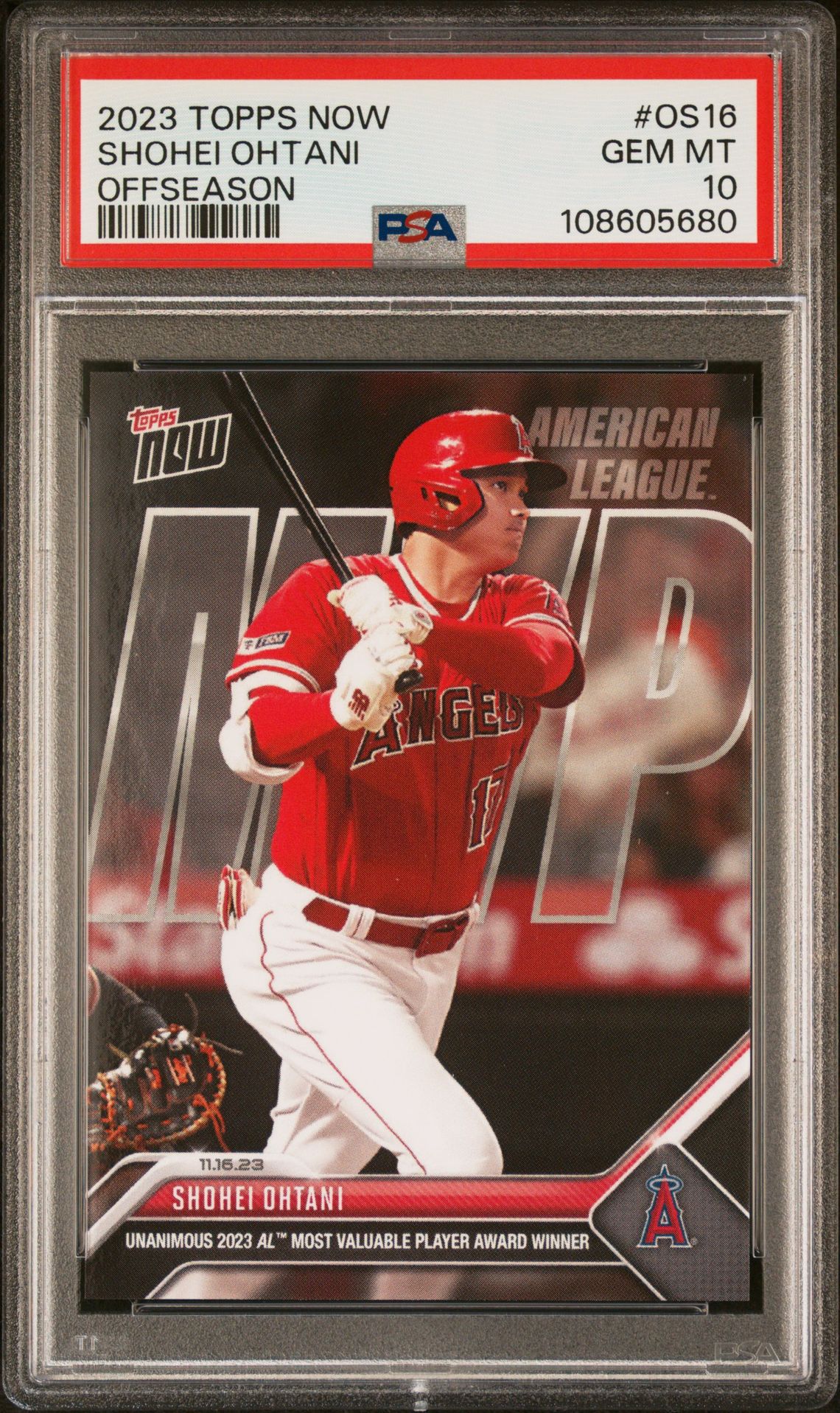 2023 Topps TOPPS NOW OFFSEASON #OS16 Shohei Ohtani front