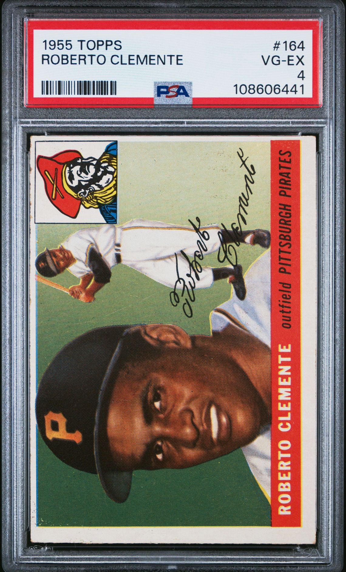 1955 Topps 1955 Topps #164 Roberto Clemente front
