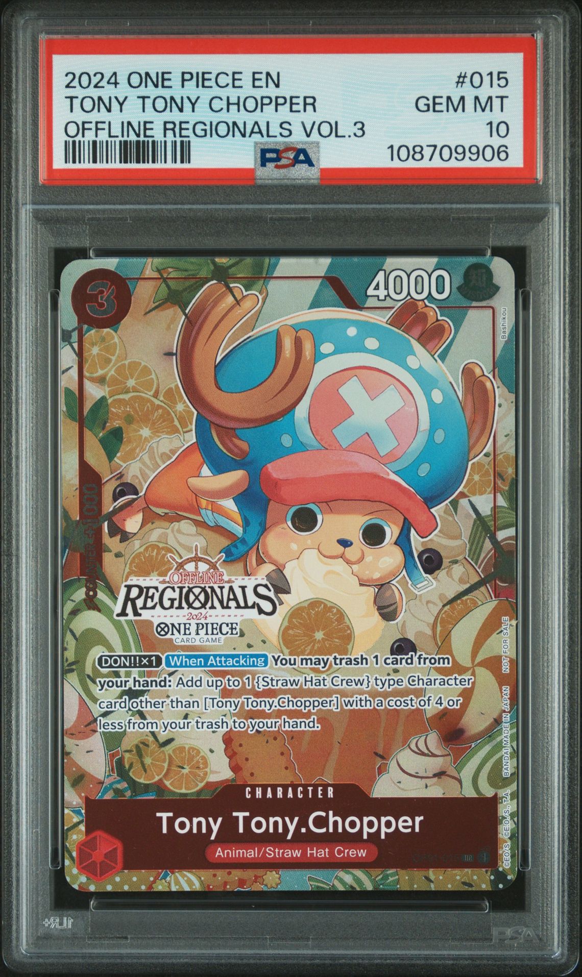 2024 One Piece One Piece Offlineregionalsvol.3 #015 Tony Tony Chopper front