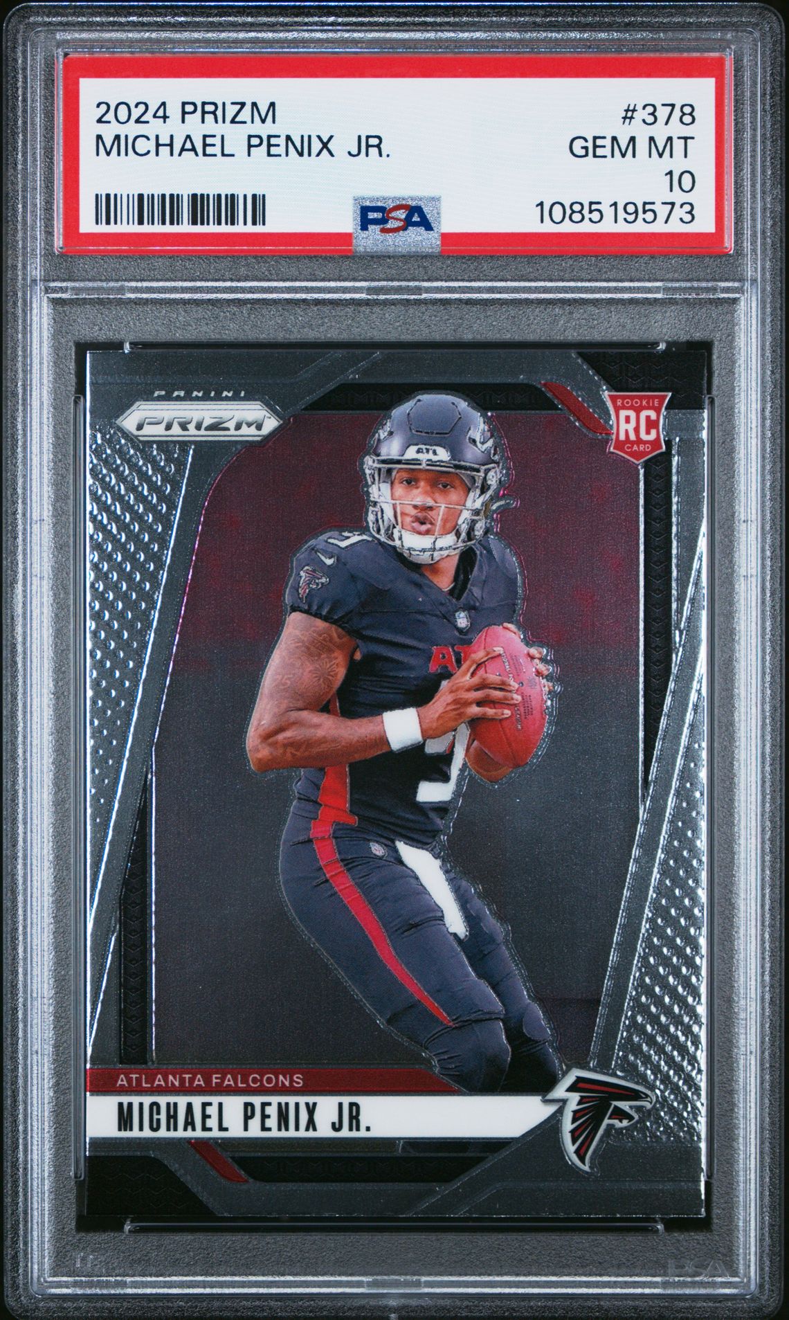 2024 Panini Prizm Michael Penix Jr. #378 Gem Mt 10 front
