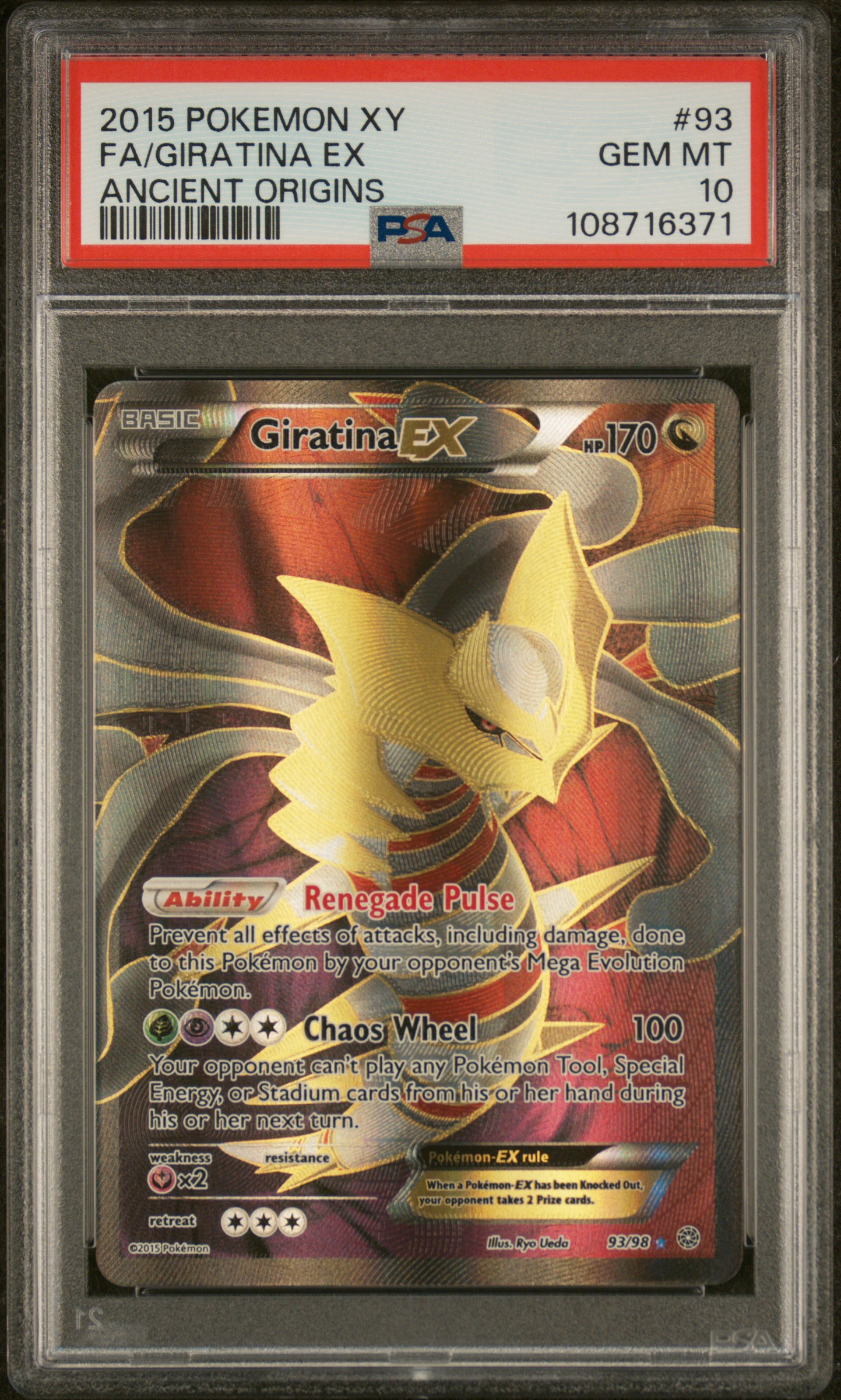 Martin 's 2015 Pokemon Xy Ancient Origins Fa/Giratina Ex Ancient Origins #93 PSA 10 | Card Ladder Martin 's 2015 Pokemon Xy Ancient Origins Fa/Giratina Ex Ancient Origins #93 PSA 10 | Card Ladder