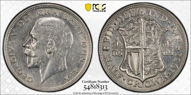 1931 1/2 Cr S-4037 AU58