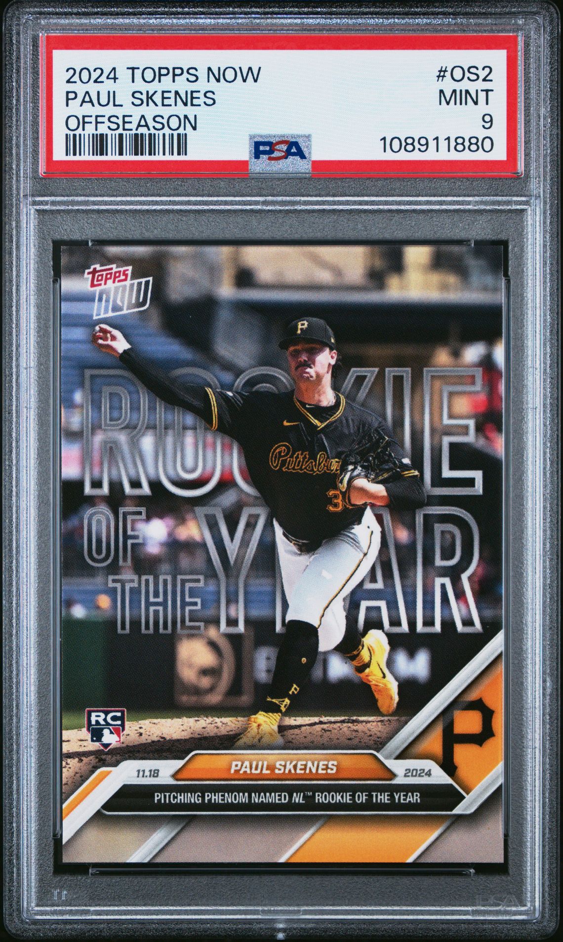 2024 Topps TOPPS NOW OFFSEASON #OS2 Paul Skenes front