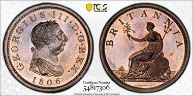 1806 1D S-3780 MS65RB