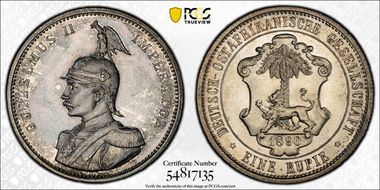 1890 Rupie J-713 MS62