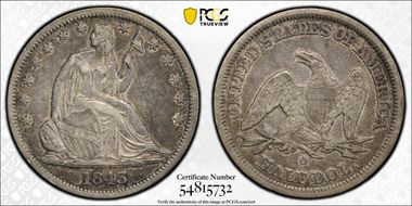 1843-O 50C XF45