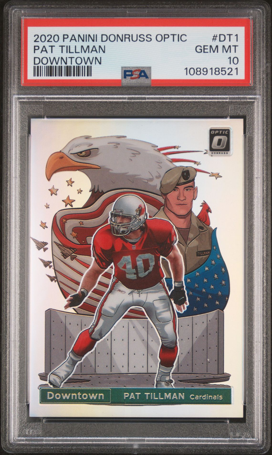 2020 Panini PANINI DONRUSS OPTIC DOWNTOWN #DT1 Pat Tillman front