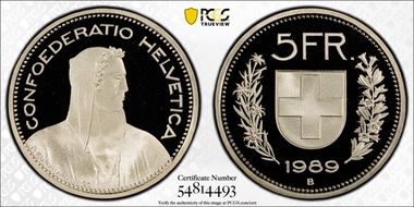 1989 B 5 Fr PR70DCAM