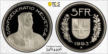 1993 B 5 Fr PR70DCAM