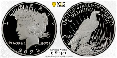 2023-S $1 Peace Dollar PR69DCAM