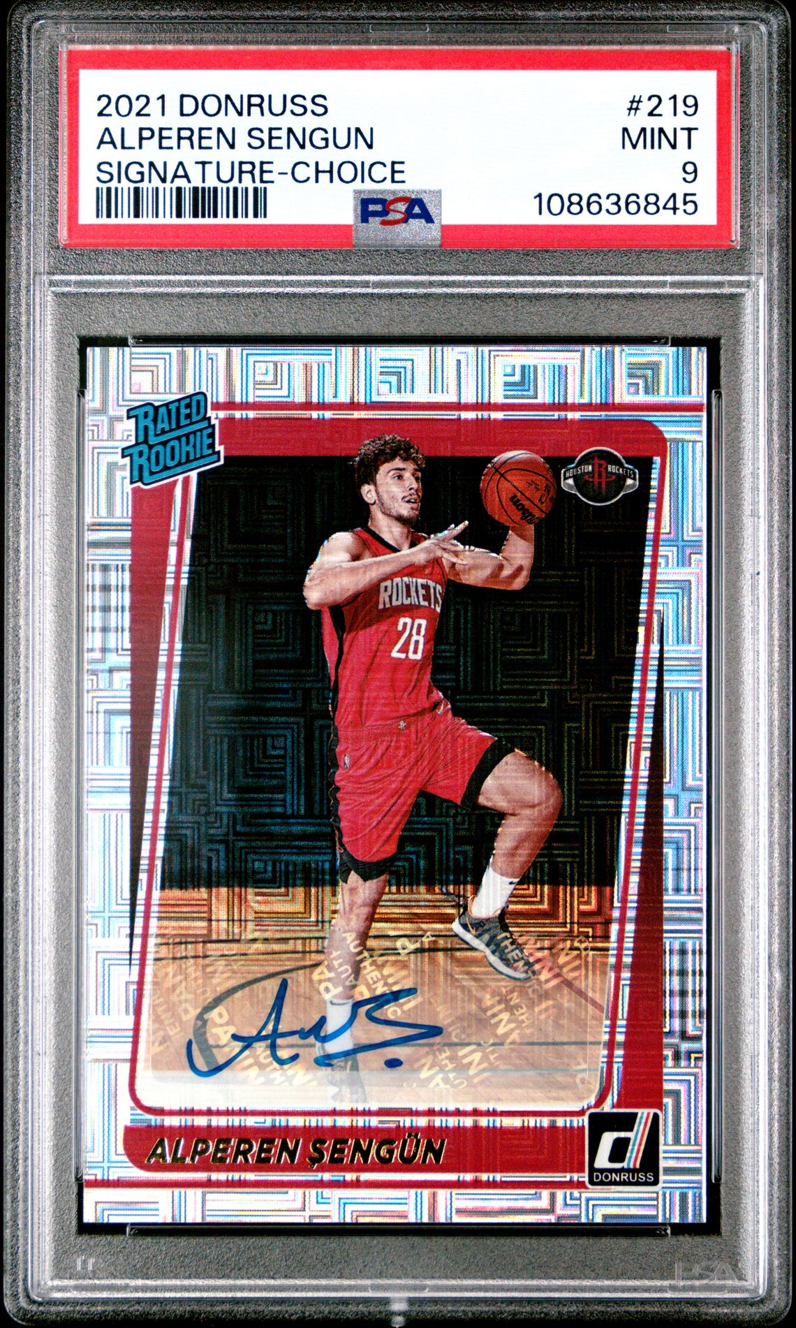 2021 Panini PANINI DONRUSS SIGNATURE-CHOICE #219 Alperen Sengun front