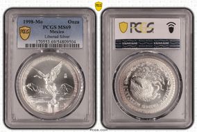 1998-Mo Onza Libertad Ag MS69