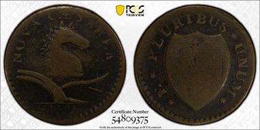 1786 NJ 1/2P Maris 12-G, Shaggy Mane VG10BN