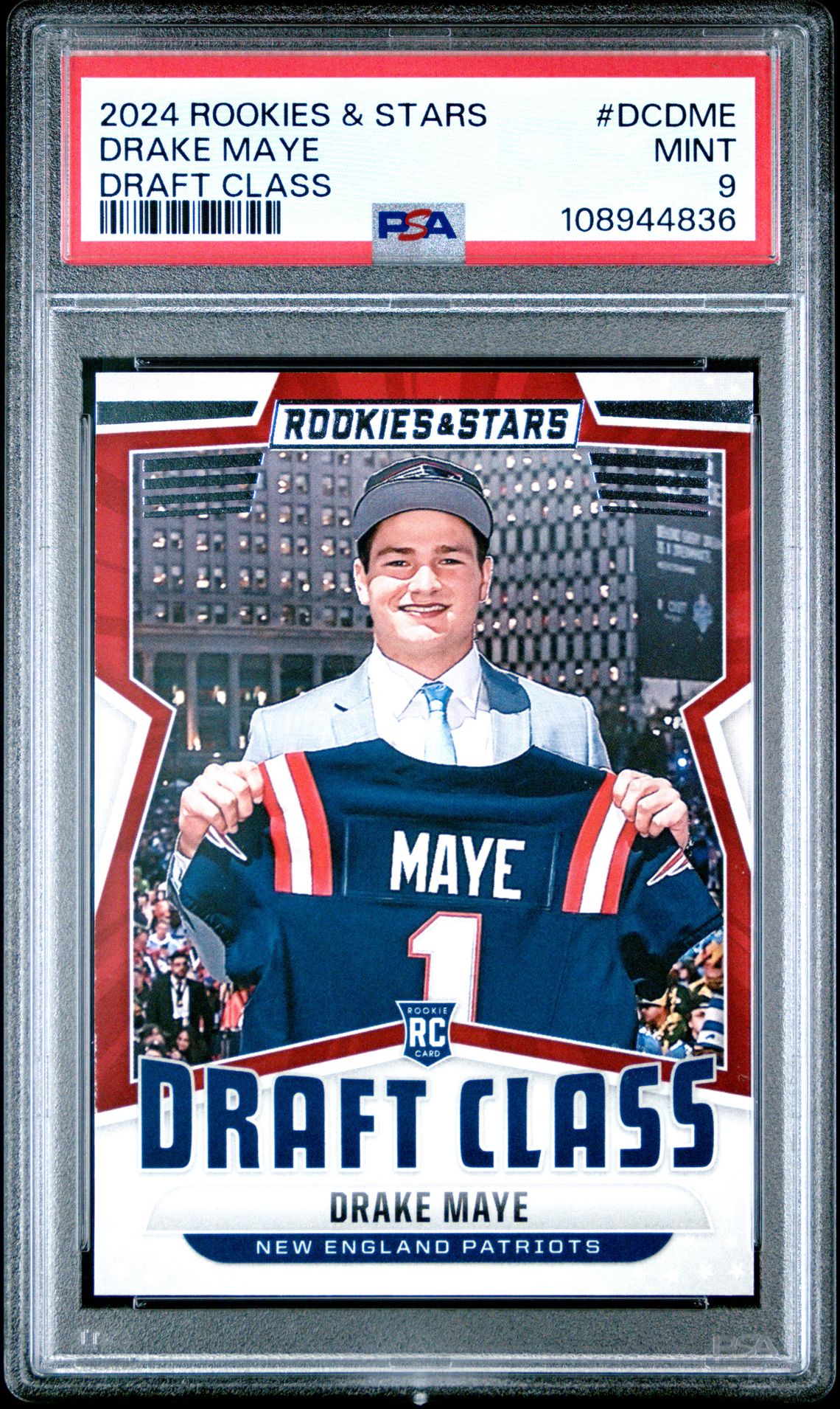 2024 Panini PANINI ROOKIES & STARS DRAFT CLASS #DCDME Drake Maye front