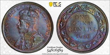 1920 1C Large Cent MS63BN
