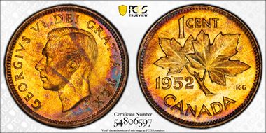 1952 1C MS64RB