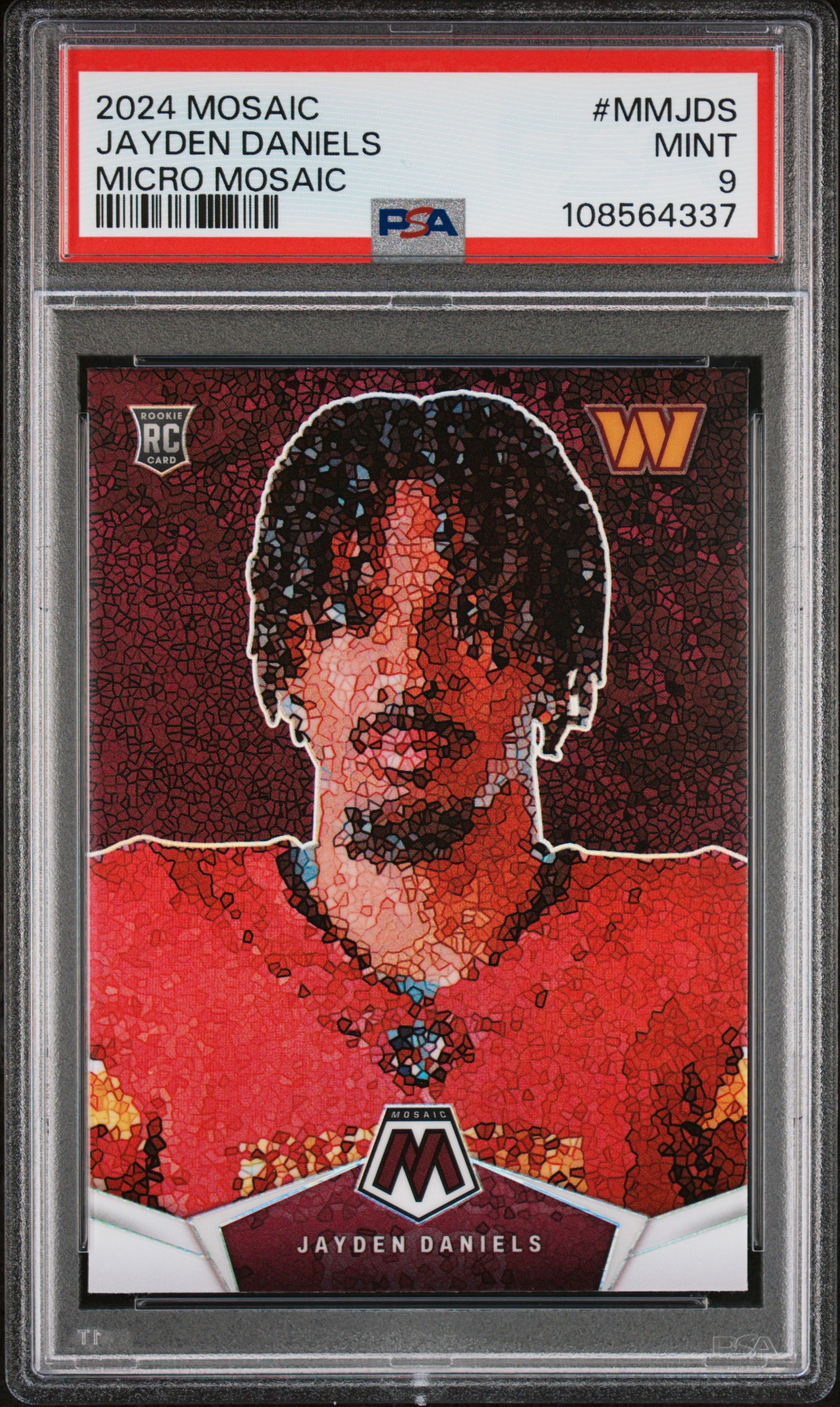 2024 Panini Mosaic Micro Mosaic Jayden Daniels #Mmjds Mint 9 back
