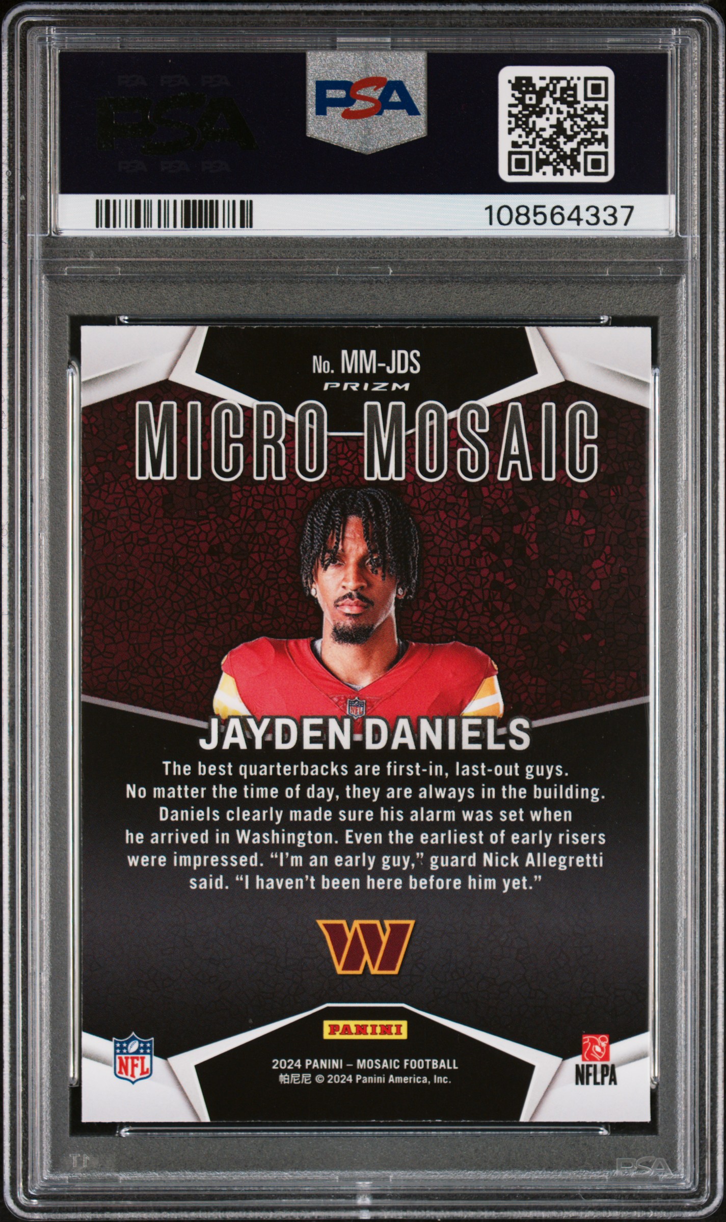 2024 Panini Mosaic Micro Mosaic Jayden Daniels #Mmjds Mint 9 front