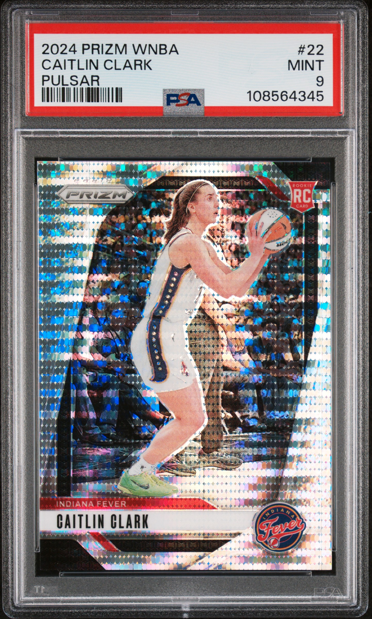 2024 Panini Prizm Wnba Caitlin Clark #22 (Pulsar) Mint 9 front