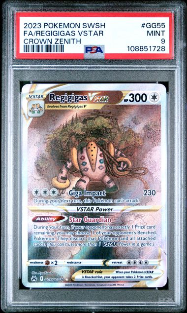 2023 Pokemon Sword And Shield Crown Zenith Fa/Regigigas Vstar #Gg55 (Crown Zenith) Mint 9 front