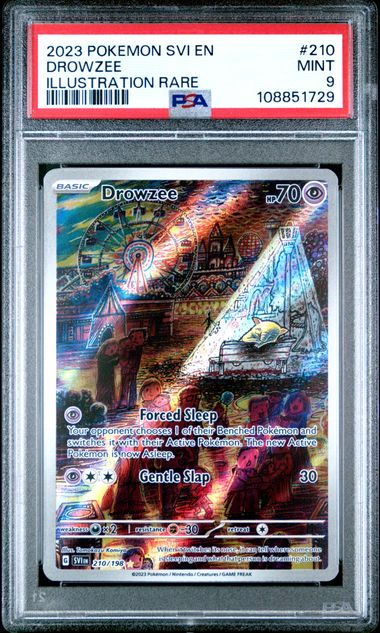 2023 Pokemon Svi En-Scarlet & Violet Drowzee #210 (Illustration Rare) Mint 9 front