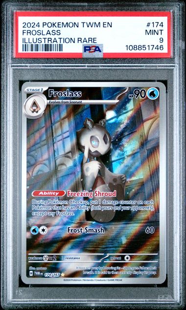 2024 Pokemon Twm En-Twilight Masquerade Froslass #174 (Illustration Rare) Mint 9 front