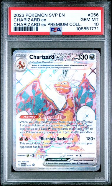 2023 Pokemon Svp En-Sv Black Star Promo Charizard Ex #056 (Charizard Ex Premium Coll.) Gem Mt 10 front