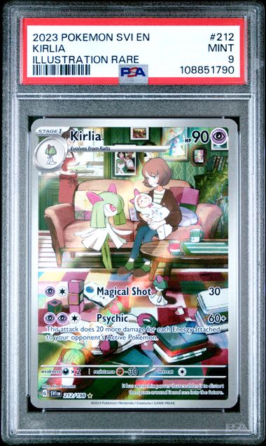 2023 Pokemon Svi En-Scarlet & Violet Kirlia #212 (Illustration Rare) Mint 9 front