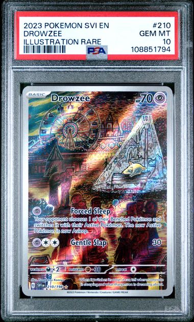 2023 Pokemon Svi En-Scarlet & Violet Drowzee #210 (Illustration Rare) Gem Mt 10 front